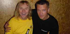 Der Sänger mit Bernie Shaw Klaus Niederhuber mit Bernie Shaw - Uriah Heep