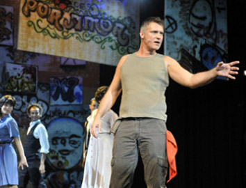 Evita 2010 Bad Hall - Klaus Niederhuber als Che im Musical Evita